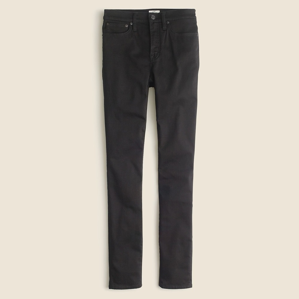 J.Crew 9" size 28/29 mid-rise stretchy toothpick jean in new black